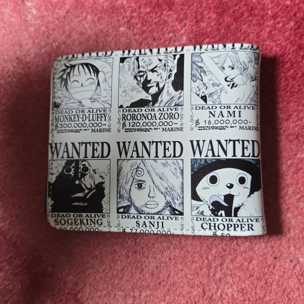 New One Piece Anime Manga Leather Wallet